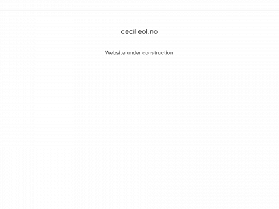 cecilieol.no snapshot