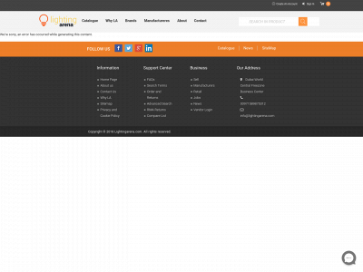 lightingarena.com snapshot