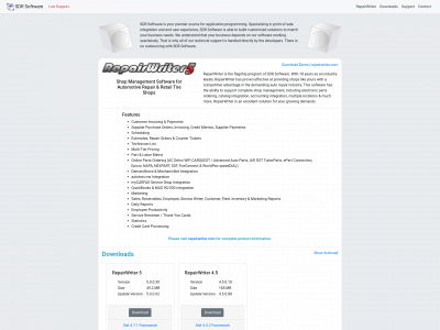 sdrsoftware.com snapshot