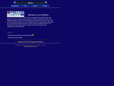 precisenotices.com snapshot