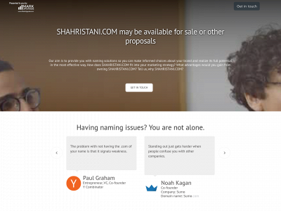 shahristani.com snapshot
