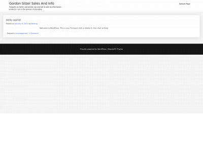 gordonsilzer.com snapshot