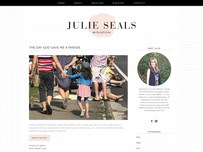 julieseals.org snapshot