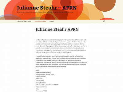 juliannesteahraprn.com snapshot