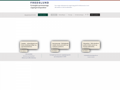fredslund-sportsmassage.dk snapshot