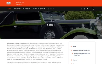 vintagecarbuyers.com snapshot