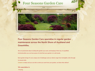 fourseasonsgardencare.co.nz snapshot