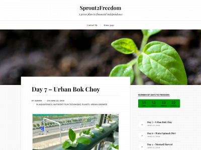 sprout2freedom.com snapshot