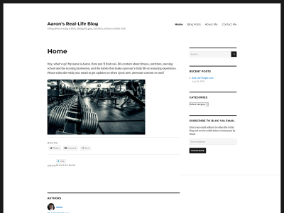 aaronsreallifeblog.com snapshot
