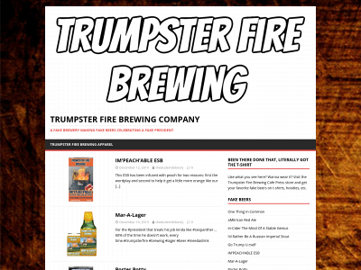 trumpsterfirebrewing.com snapshot