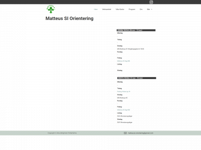 matteusorientering.se snapshot