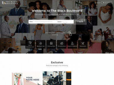 theblackboulevard.com snapshot