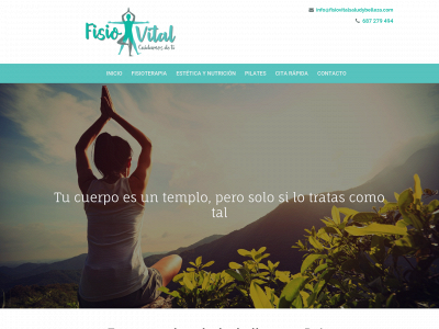 www.fisiovitalsaludybelleza.es snapshot