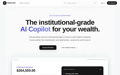 wallstreetai.io snapshot