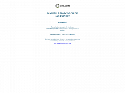 dinwellbeingcoach.dk snapshot
