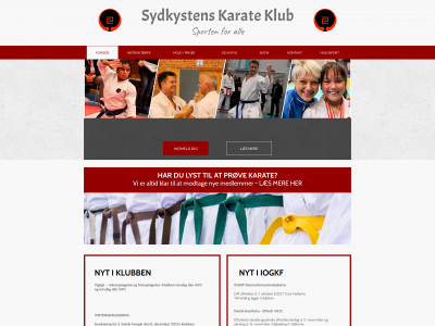 sydkystenskarateklub.dk snapshot