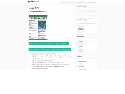 tradersworld.com snapshot