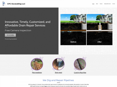 cpcexcavating.com snapshot