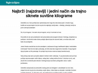 najbrzadijeta.com snapshot