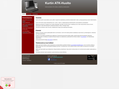 kurtinatk-huolto.fi snapshot