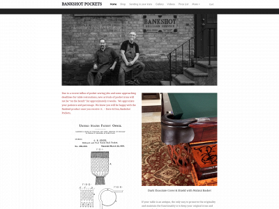 www.bankshotpockets.com snapshot