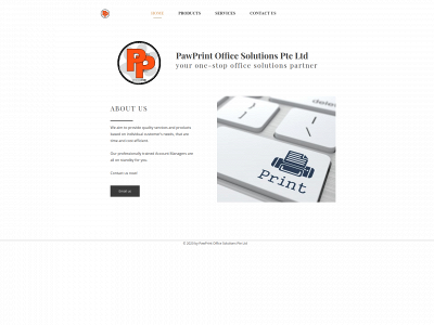 pawprintofficesolutions.com snapshot