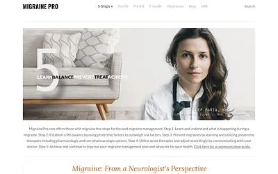www.migrainepro.com snapshot