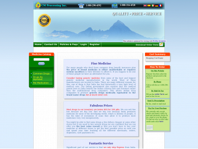 cmprocessing.ca snapshot