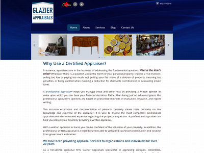 glazierappraisals.com snapshot