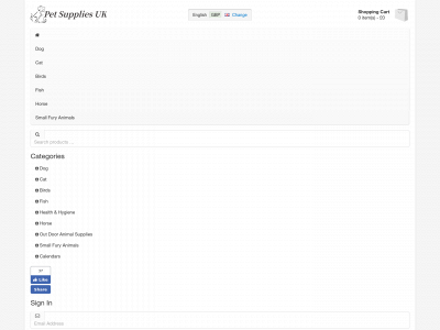 petsuppliesuk.co.uk snapshot