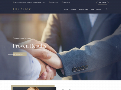 rigginslaw.com snapshot