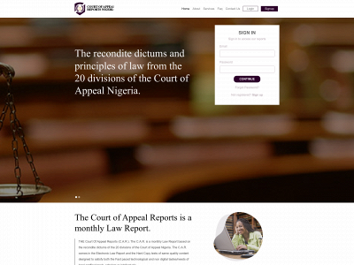 courtofappealreportsnigeria.com snapshot