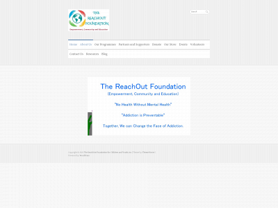 thereachoutfoundation.org snapshot