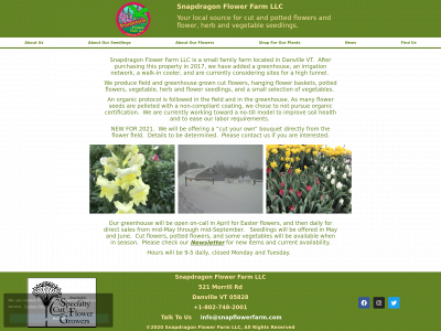 snapflowerfarm.com snapshot
