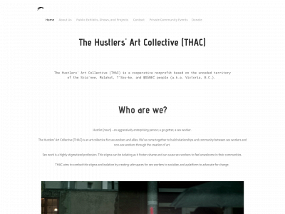 www.thehustlersartcollective.ca snapshot