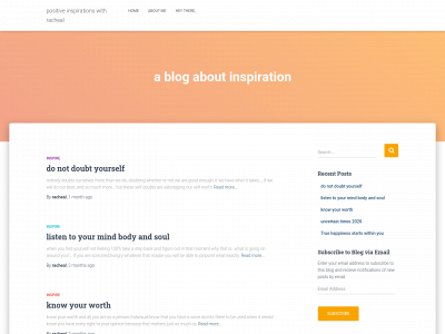 inspirationalblogswithracheal.com snapshot