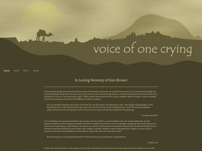 voiceofonecrying.com snapshot