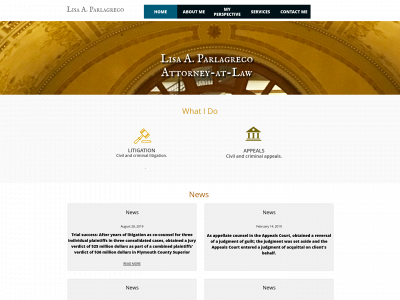 parlagrecolaw.com snapshot