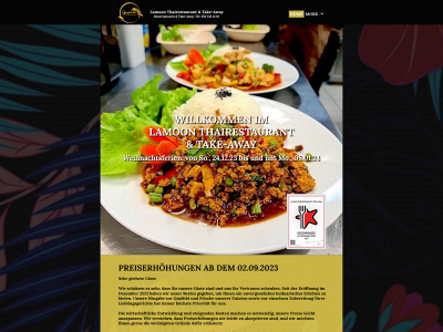 lamoonthairestaurant.ch snapshot