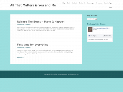 allthatmattersisyouandme.com snapshot