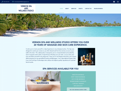 vernonspaandwellnessstudio.com snapshot