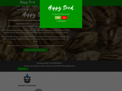 hippyseed.com snapshot