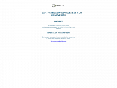 earthstreasureswellness.com snapshot