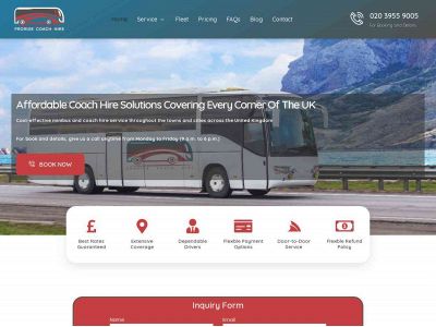 proridecoachhire.com snapshot