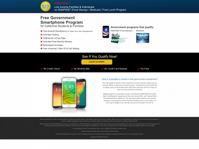 freegovernmentsmartphone.com snapshot