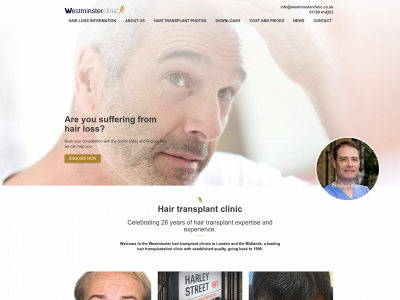 westminsterclinic.co.uk snapshot