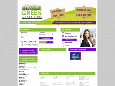 greengrassjobs.com snapshot