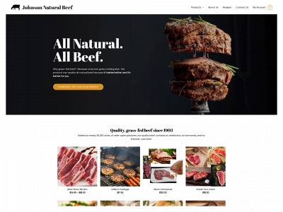 www.johnsonnaturalbeef.com snapshot