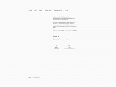 vivadans.se snapshot