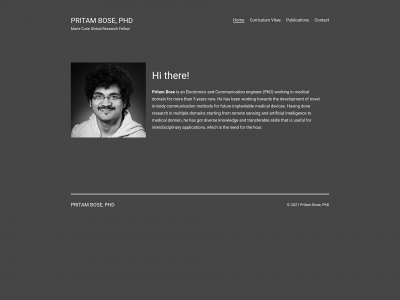 pritambose.com snapshot